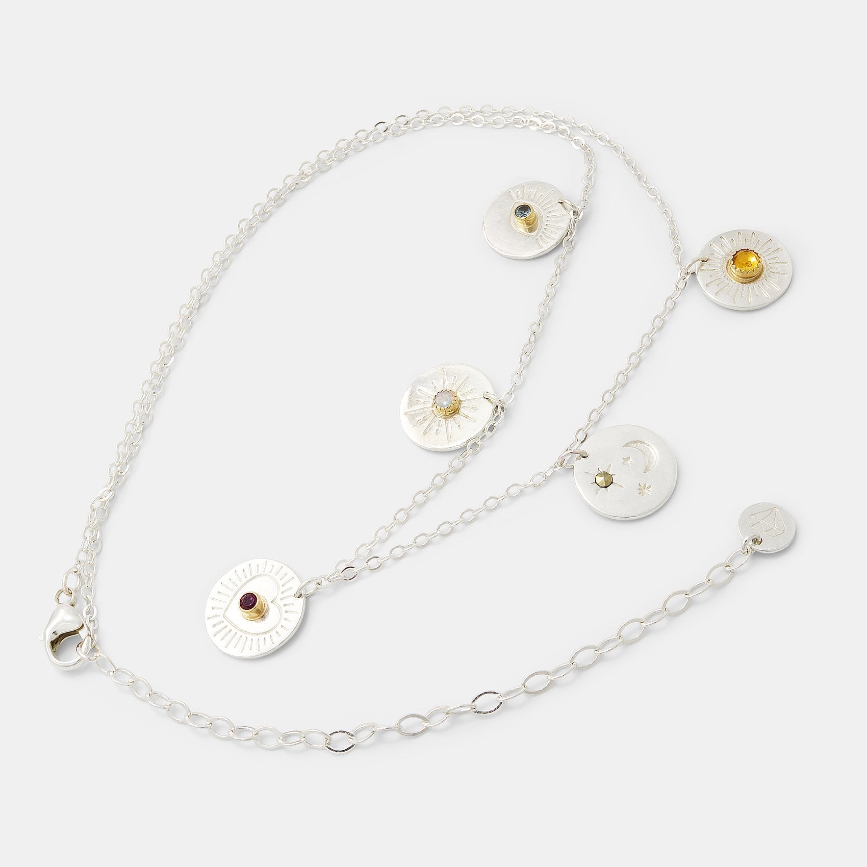 Amulets drops necklace - Simone Walsh Jewellery Australia