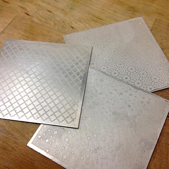 Another sneak peek: etched silver - Simone Walsh Jewellery