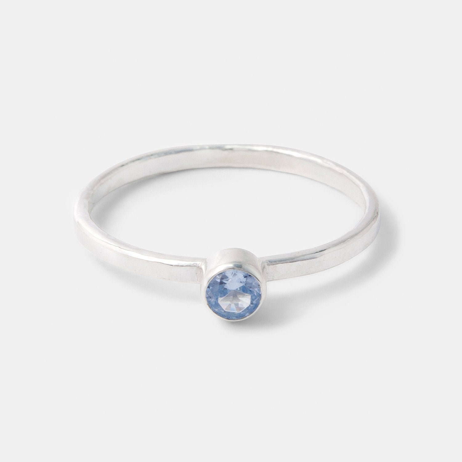 Aquamarine stacking ring - Simone Walsh Jewellery Australia