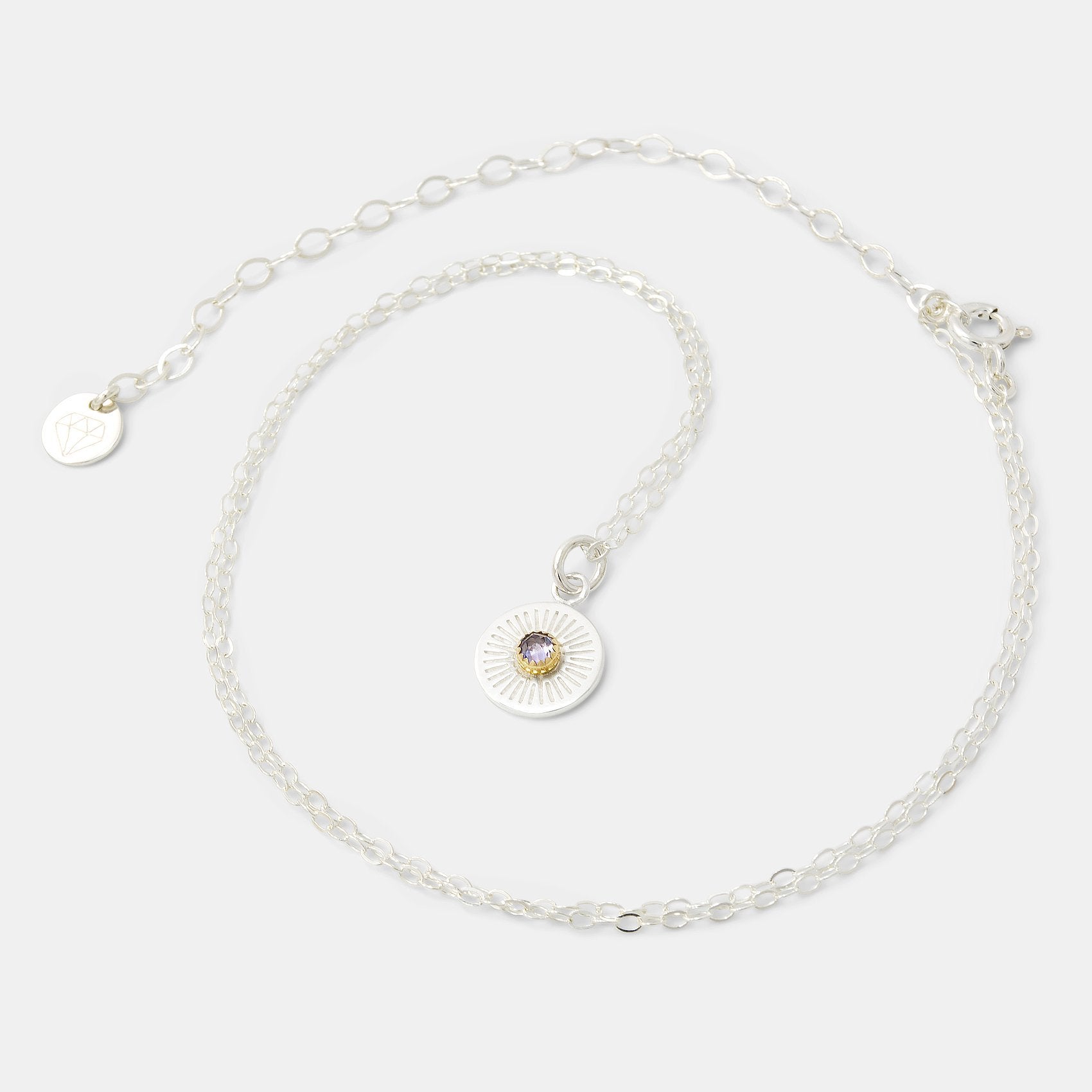Birthstone pendant: tanzanite - Simone Walsh Jewellery Australia