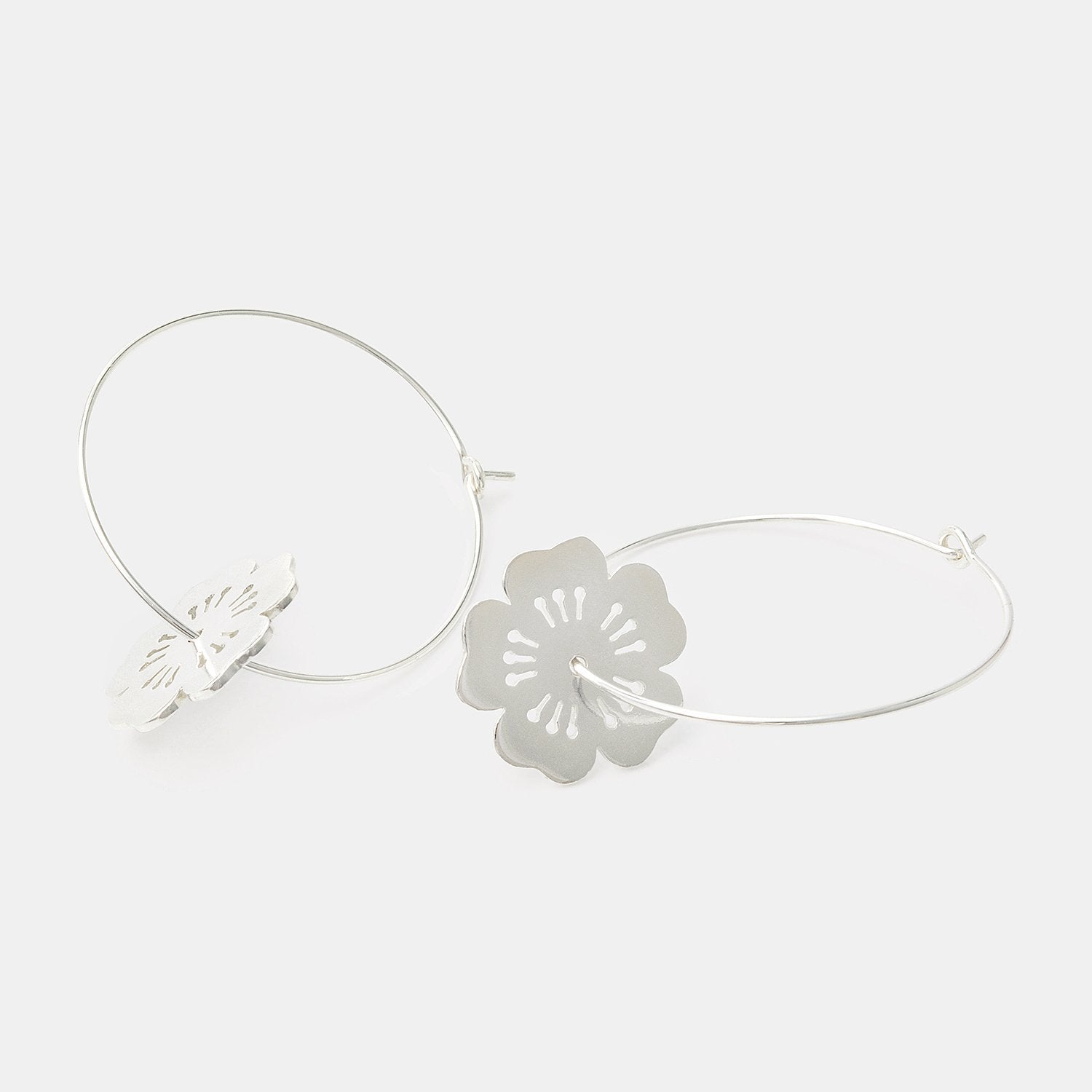 Cherry blossom hoop earrings - Simone Walsh Jewellery Australia