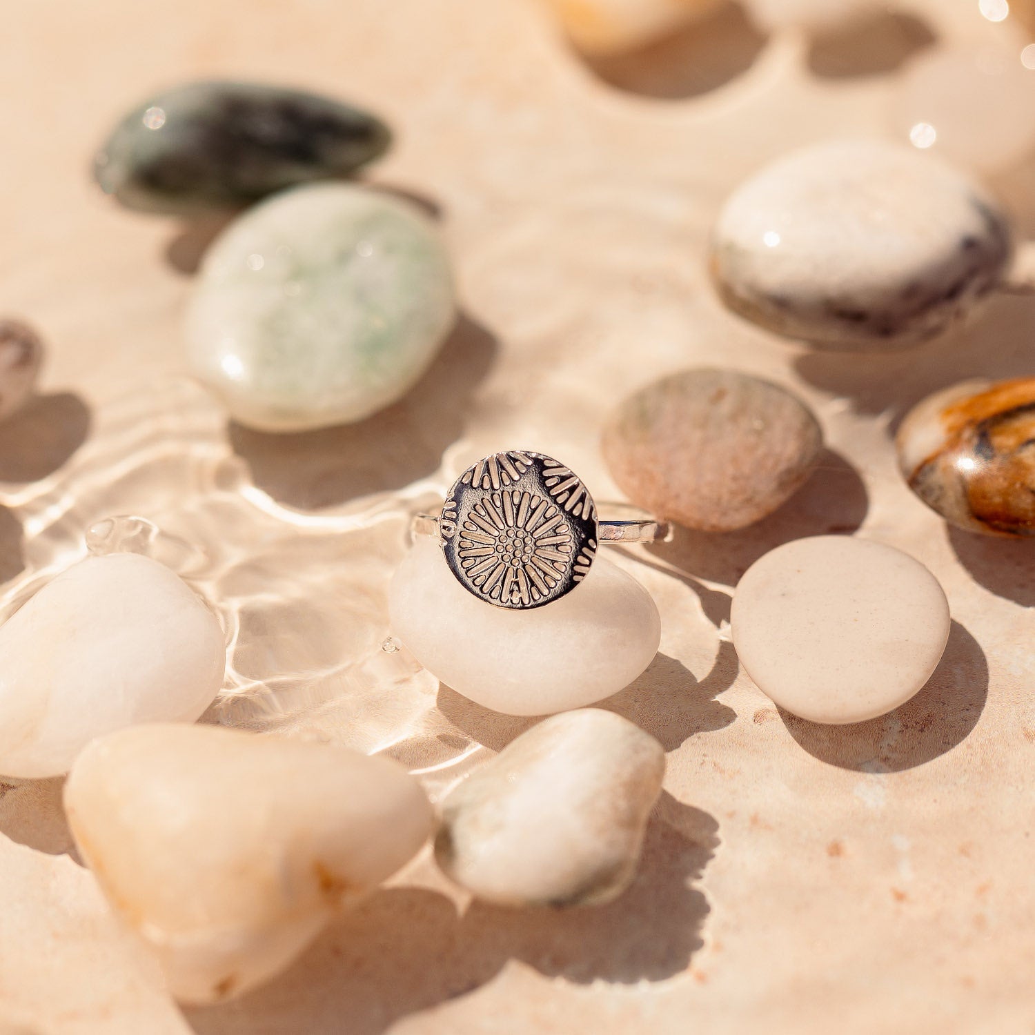 Coral texture silver cocktail ring - Simone Walsh Jewellery Australia