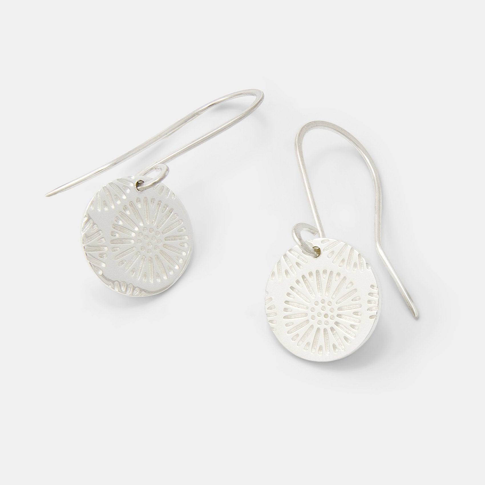 Coral texture silver drop earrings - Simone Walsh Jewellery Australia