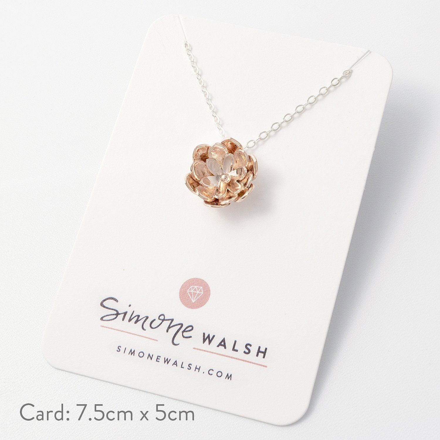 Double tulip pendant - Simone Walsh Jewellery Australia