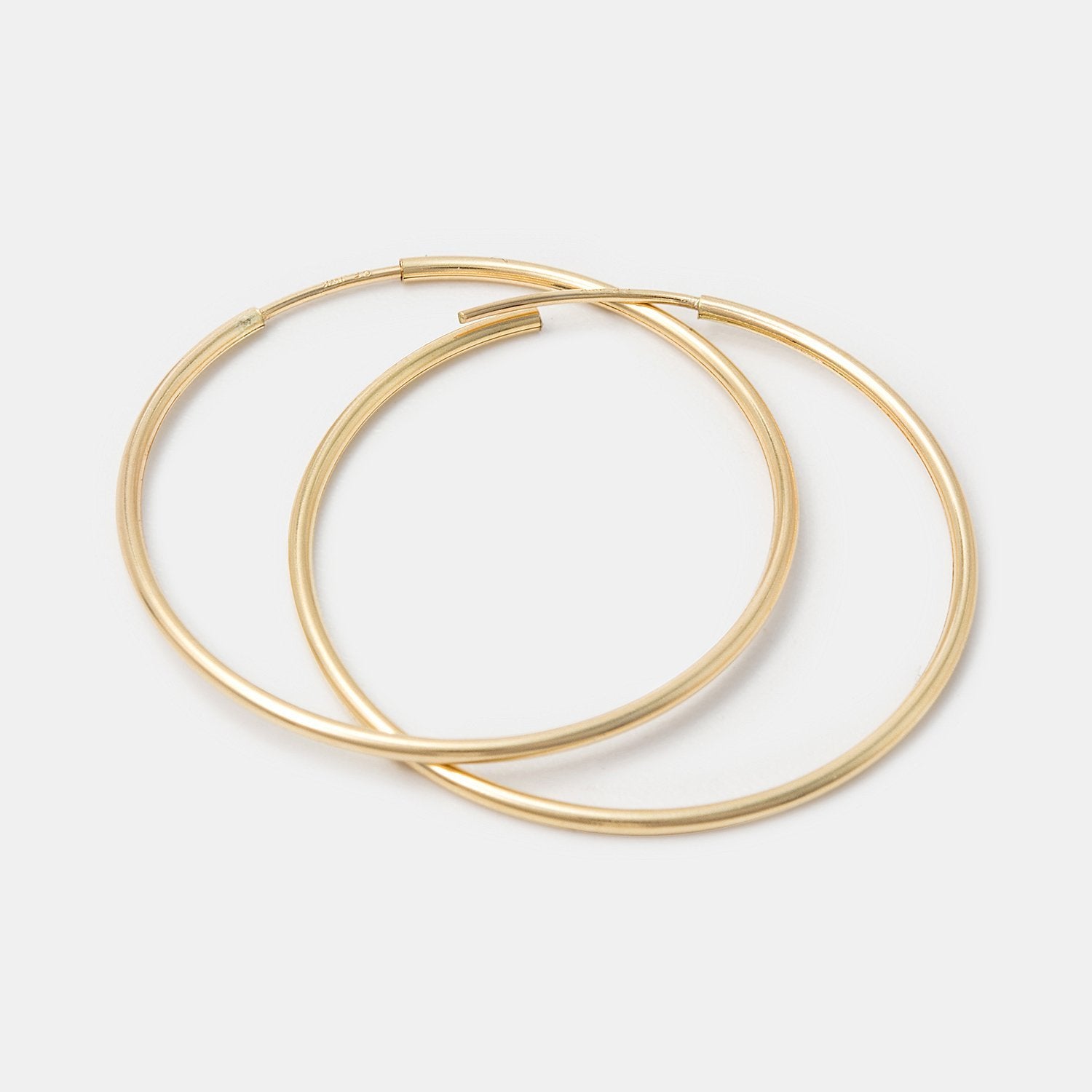 Endless hoop earrings: gold - Simone Walsh Jewellery Australia