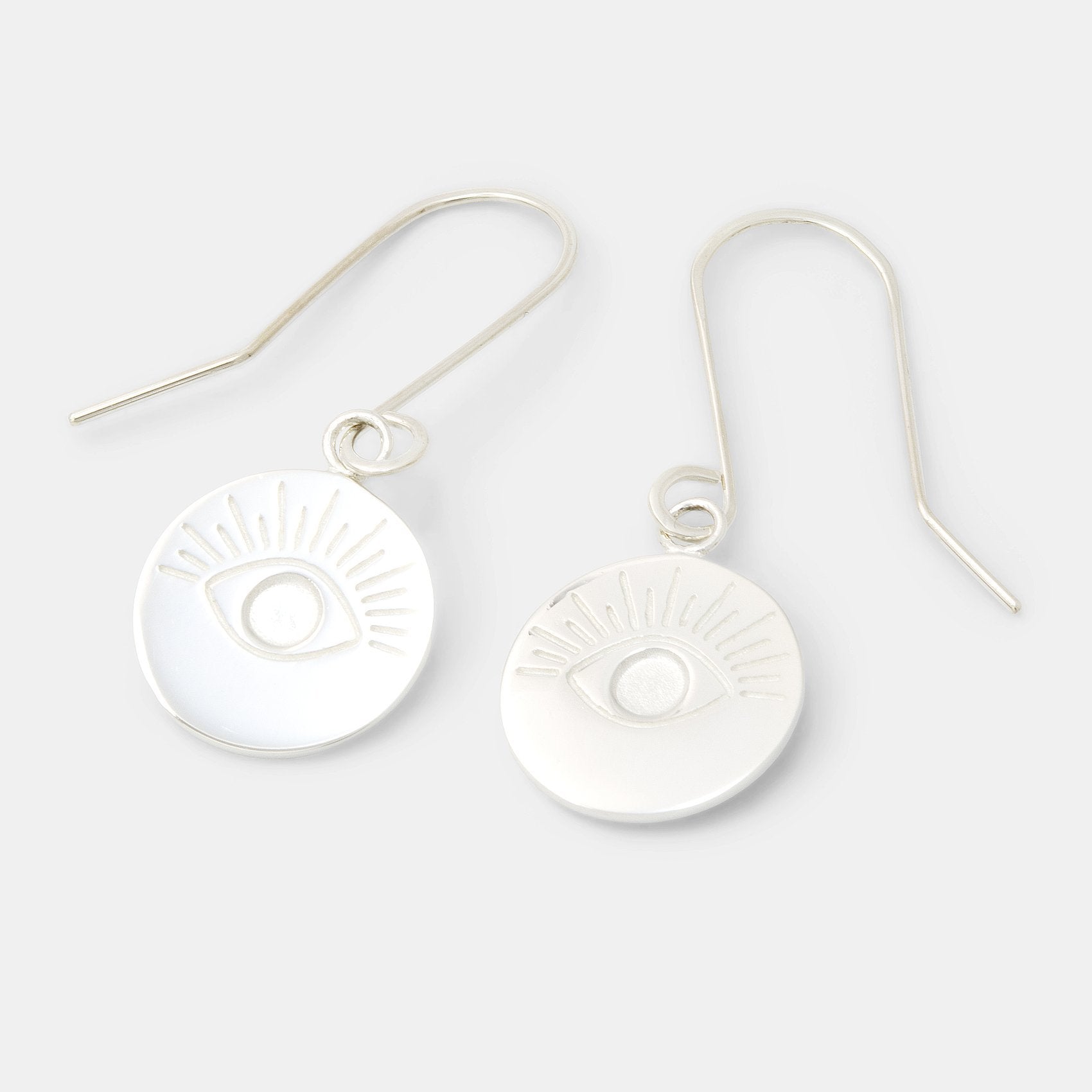 Eye amulet drop earrings - Simone Walsh Jewellery Australia