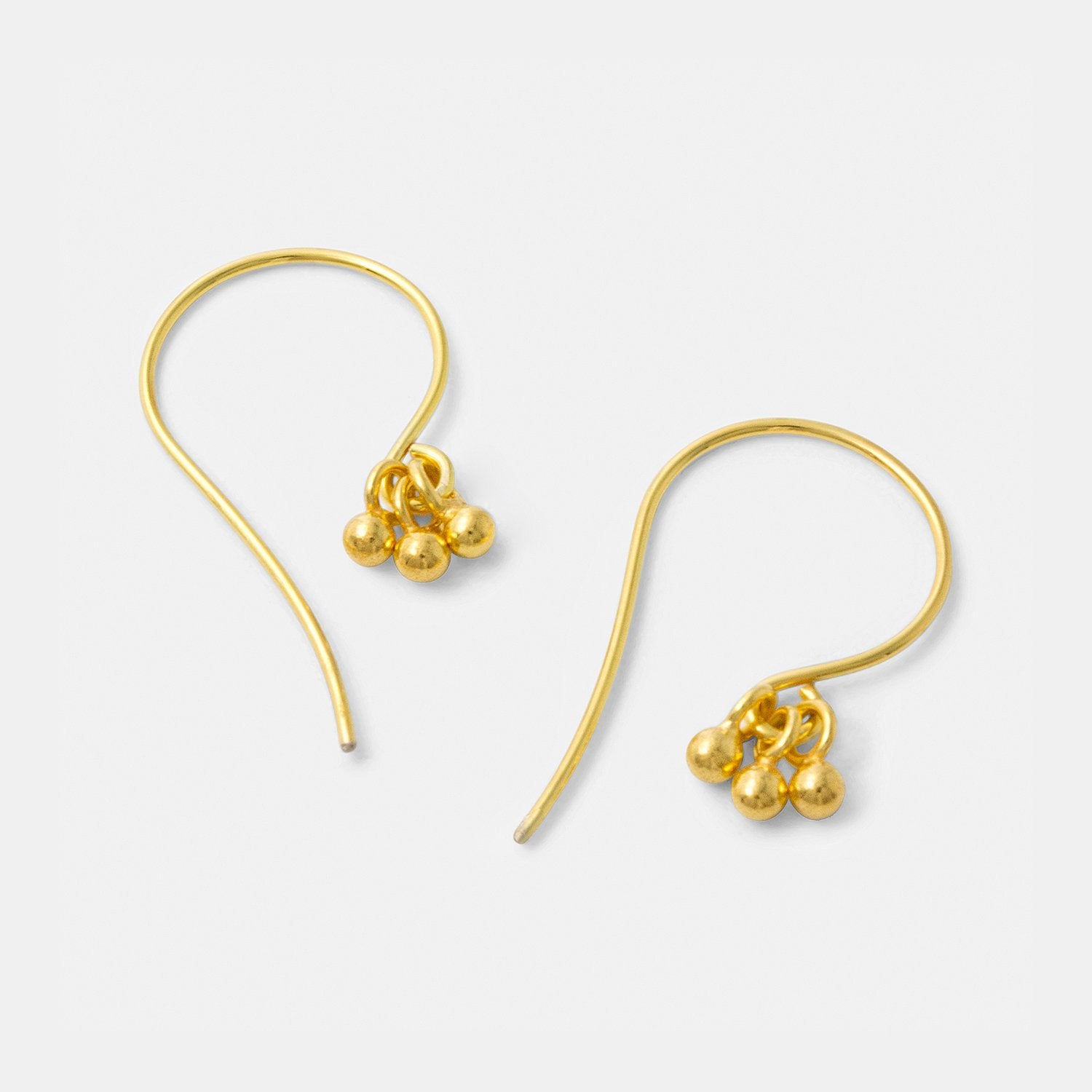 Gold drops earrings - Simone Walsh Jewellery Australia