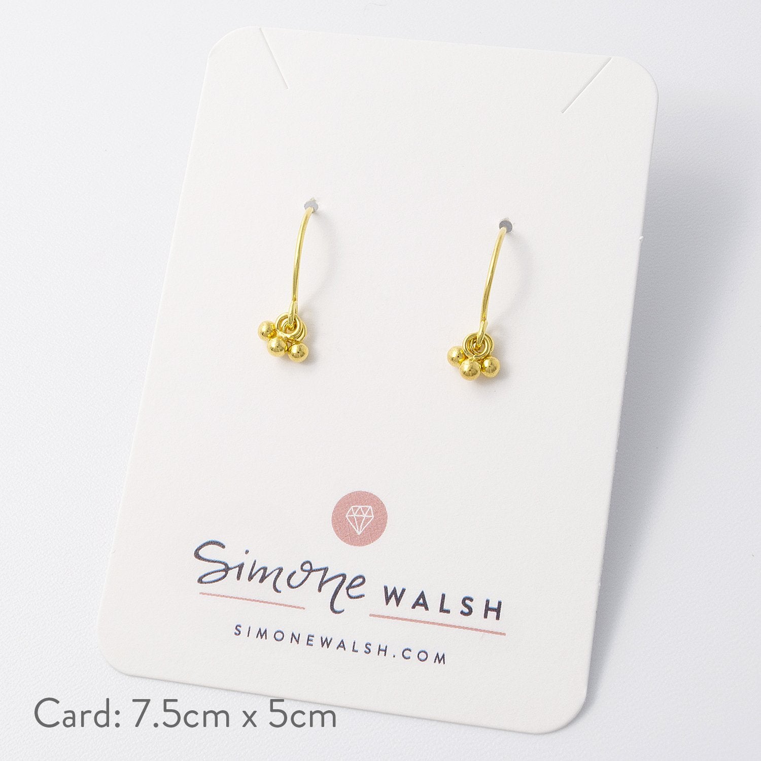 Gold drops earrings - Simone Walsh Jewellery Australia