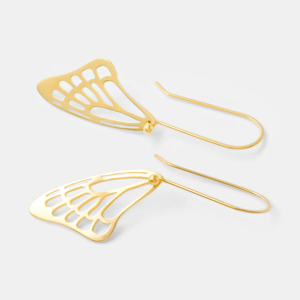 Shop gold jewellery, including gold vermeil butterfly wing earrings in Australia