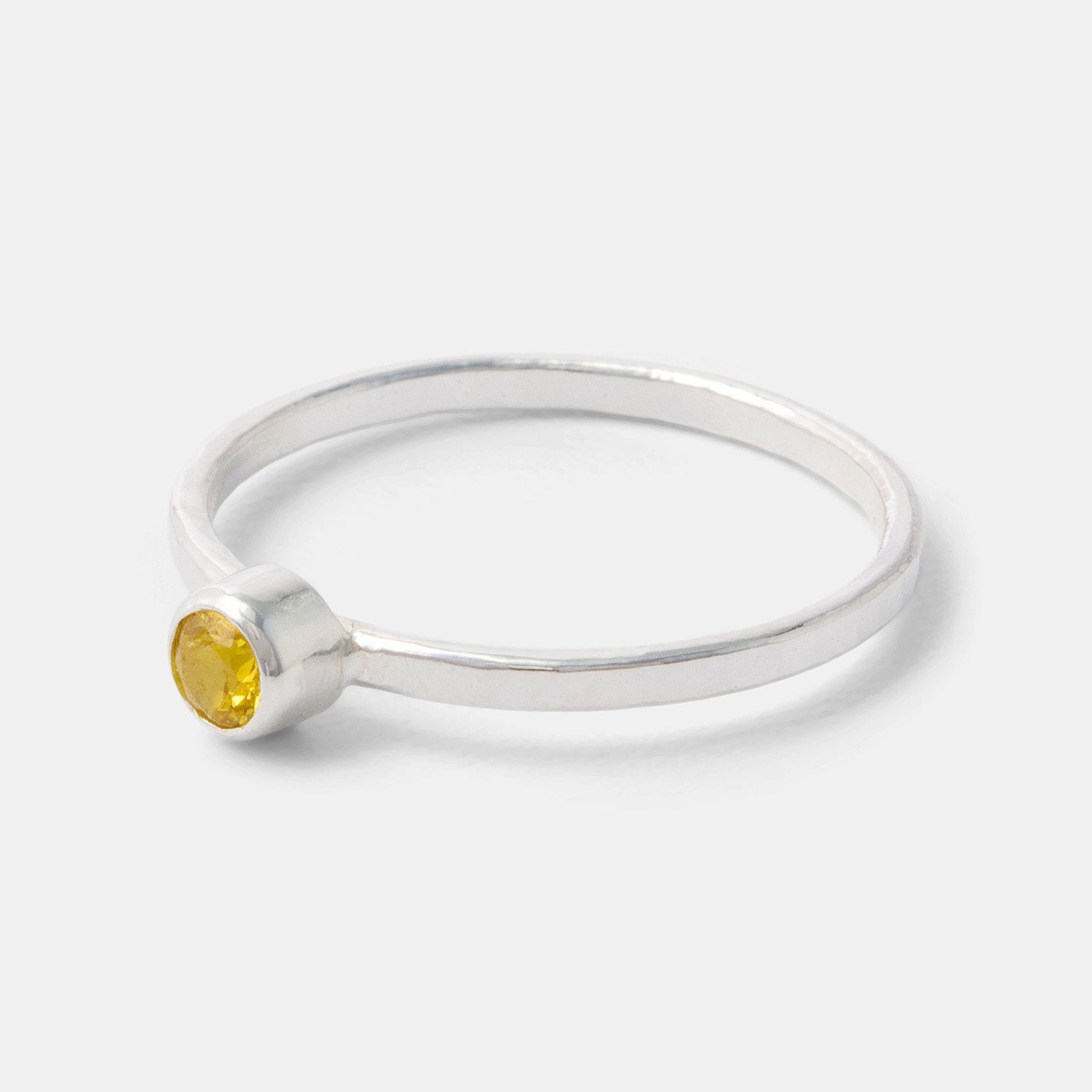 Golden topaz stacking ring - Simone Walsh Jewellery Australia