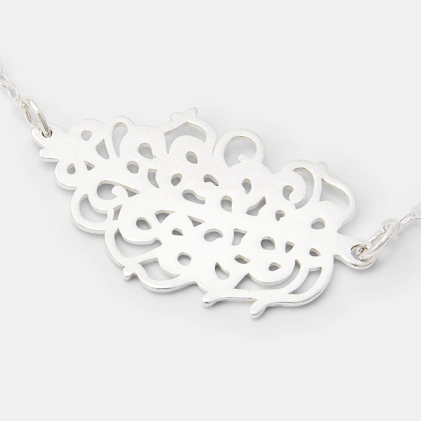 Grevillea Flower Silver Chain Necklace - Simone Walsh Jewellery Australia