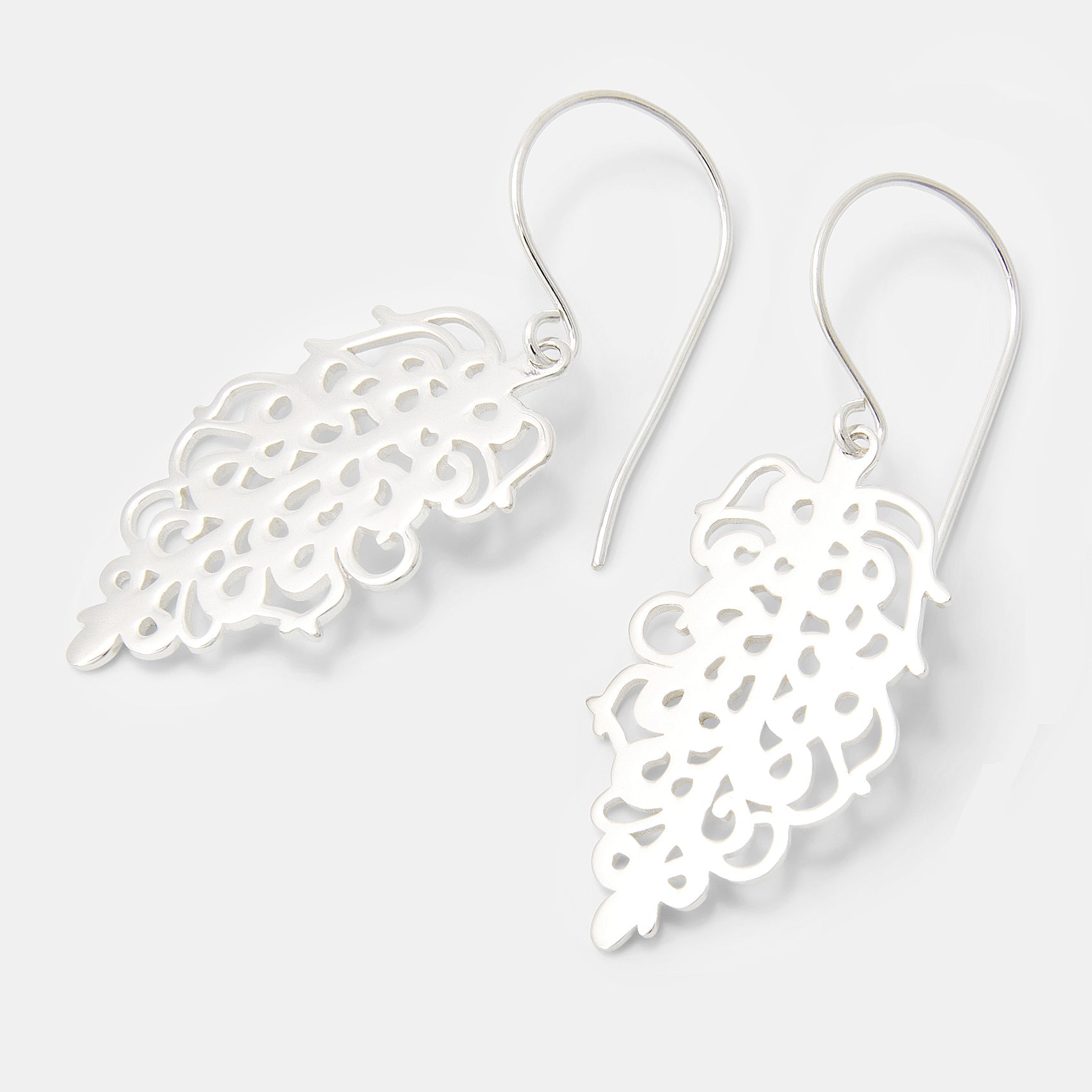 Grevillea Flower Silver Dangle Earrings - Simone Walsh Jewellery Australia