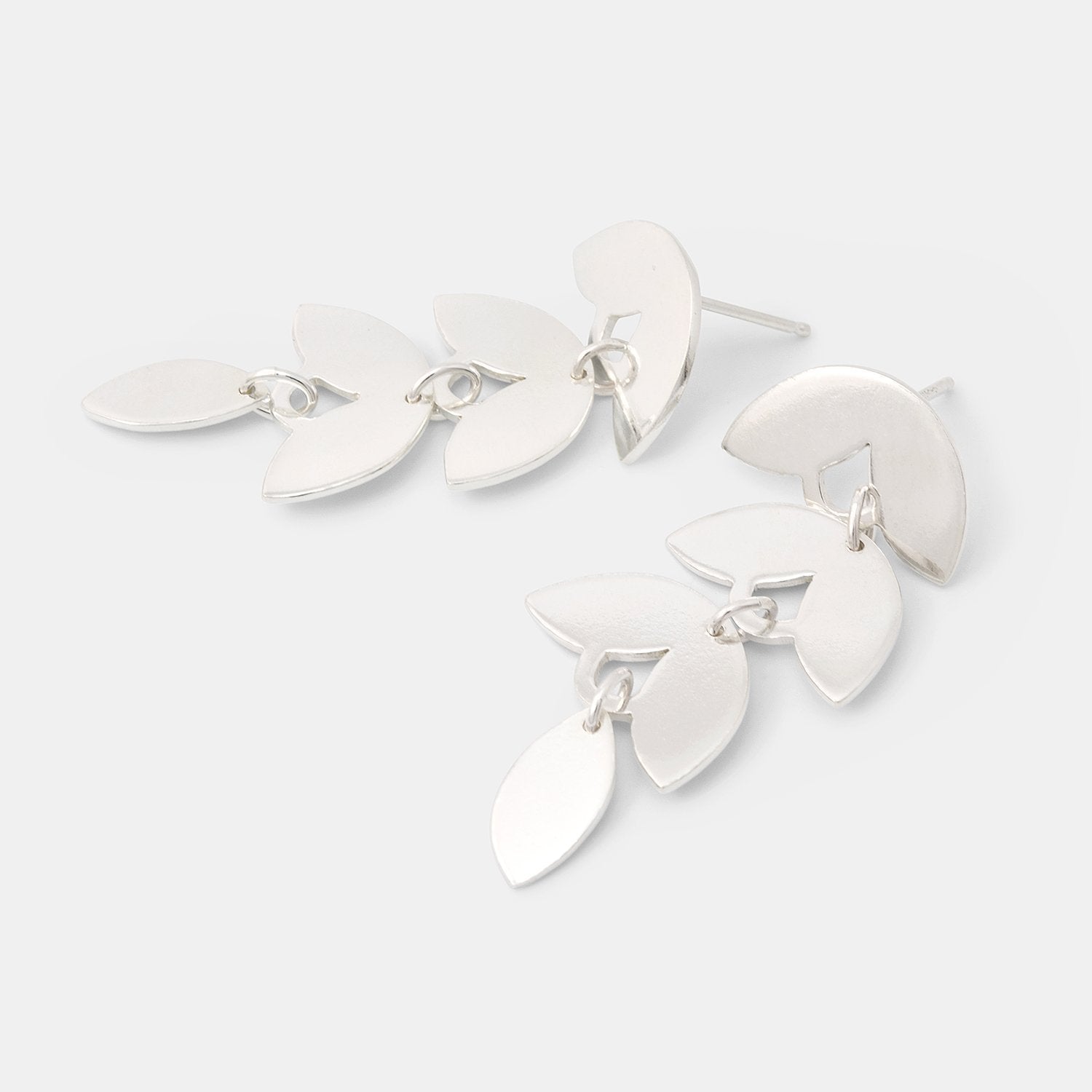 Leaves dangle stud earrings - Simone Walsh Jewellery Australia