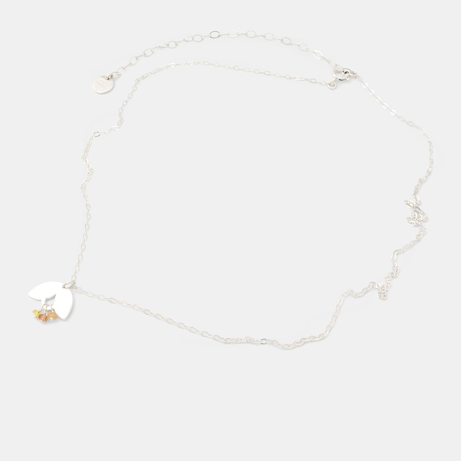 Leaves & sapphires necklace - Simone Walsh Jewellery Australia