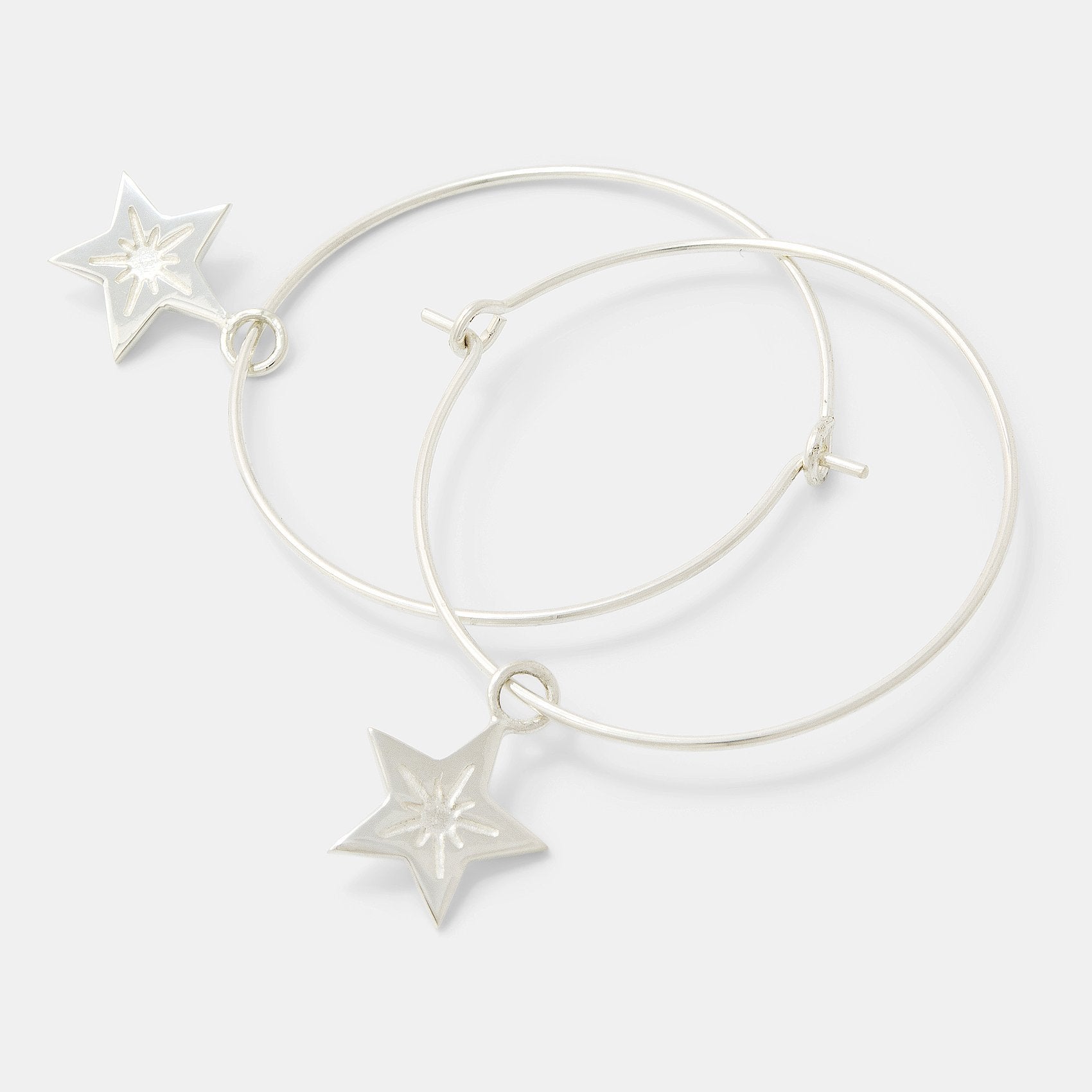 Little star hoop earrings - Simone Walsh Jewellery Australia