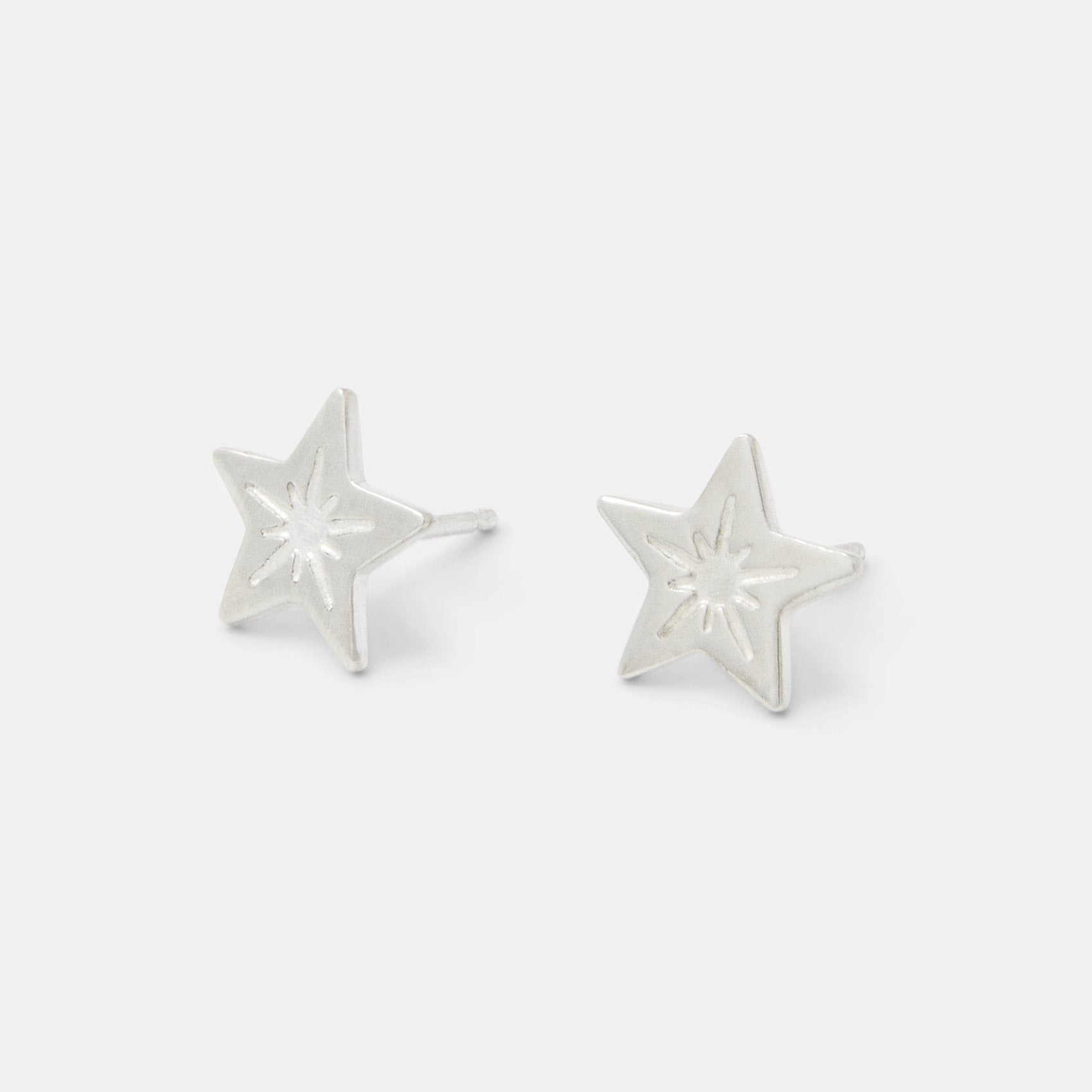 Little star silver stud earrings - Simone Walsh Jewellery Australia