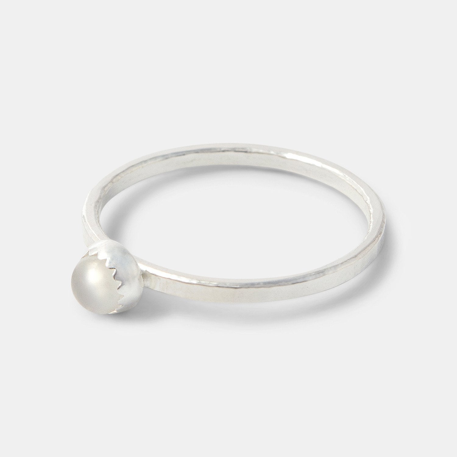 Moonstone stacking ring - Simone Walsh Jewellery Australia