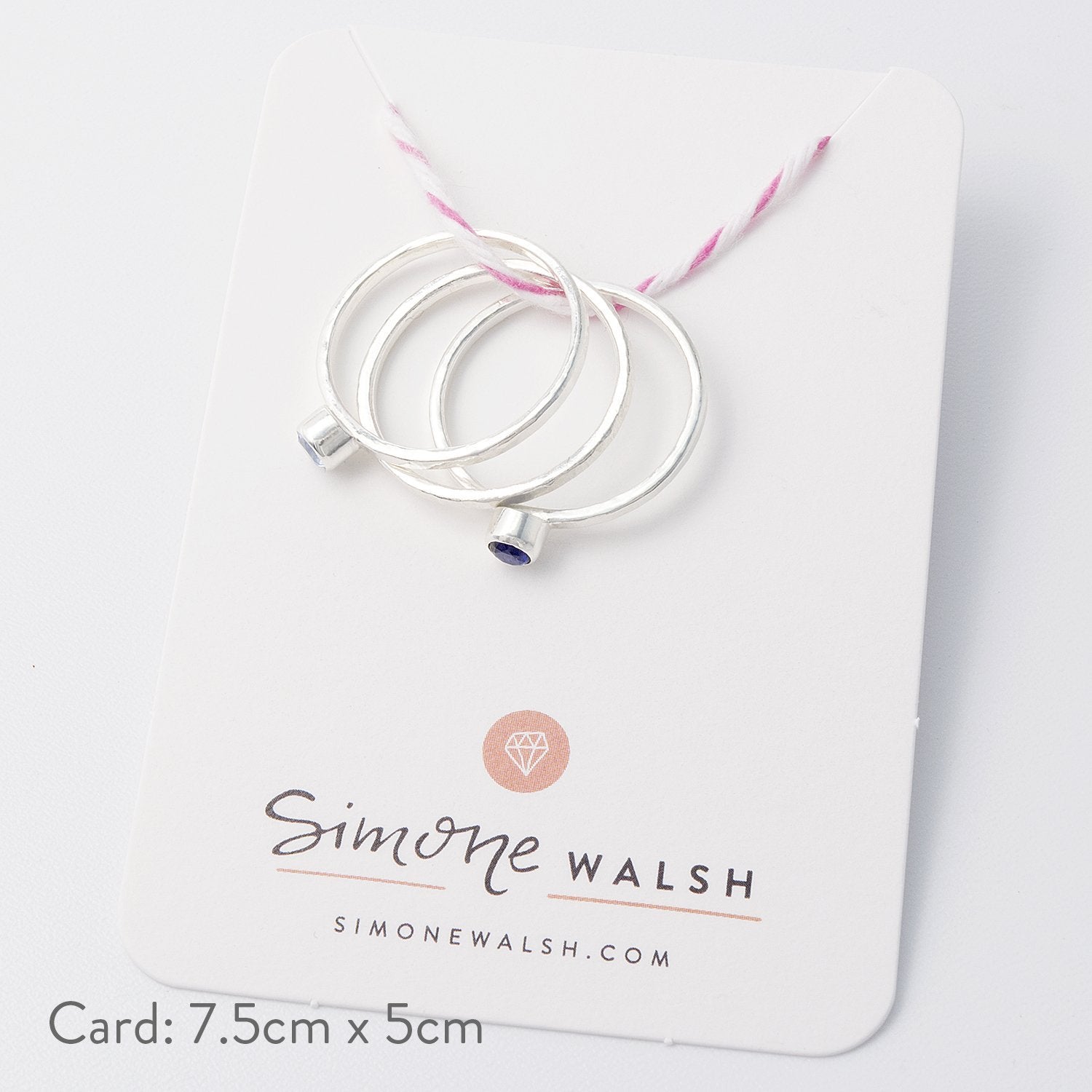 Sapphire stacking ring - Simone Walsh Jewellery Australia