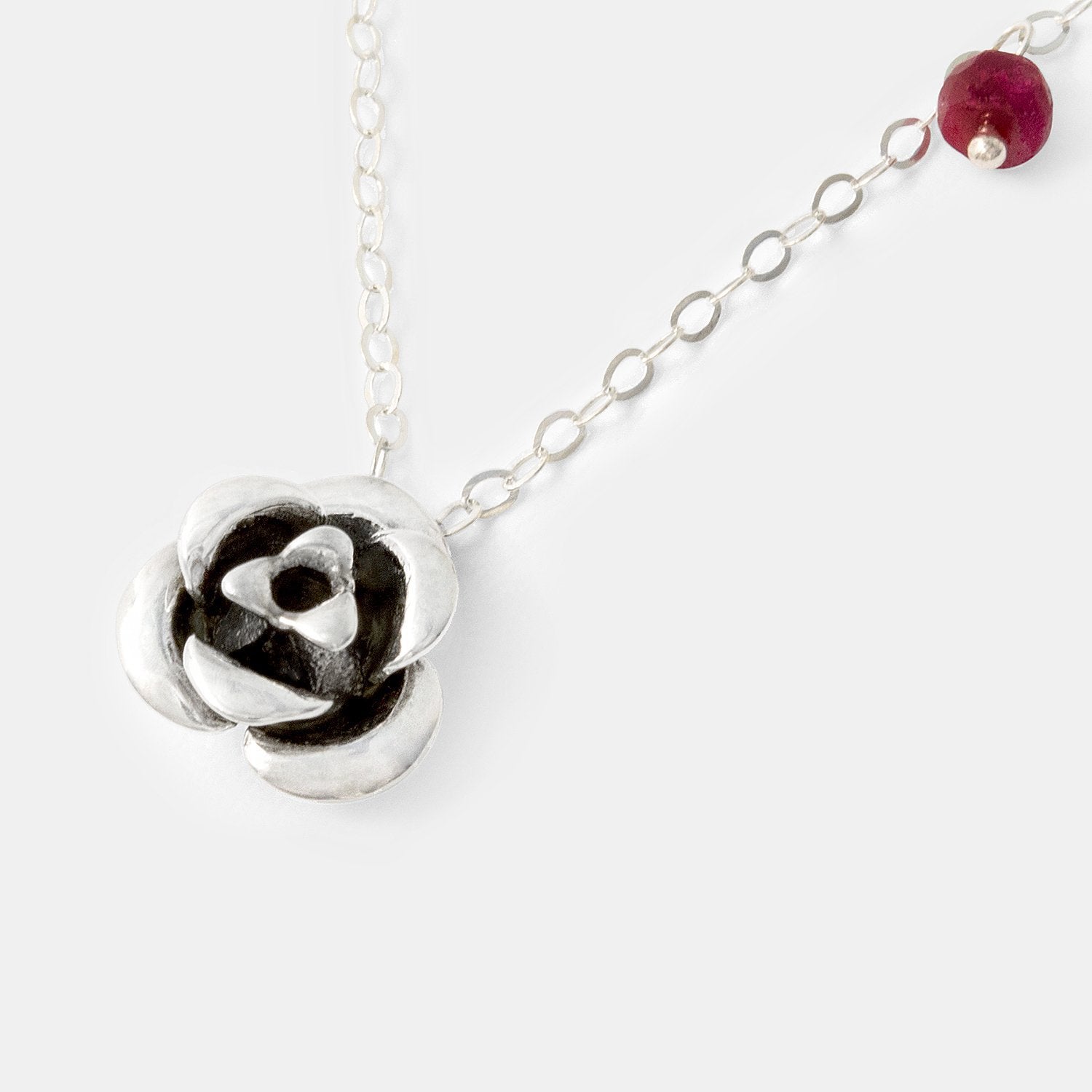 Shapely rose pendant - Simone Walsh Jewellery Australia