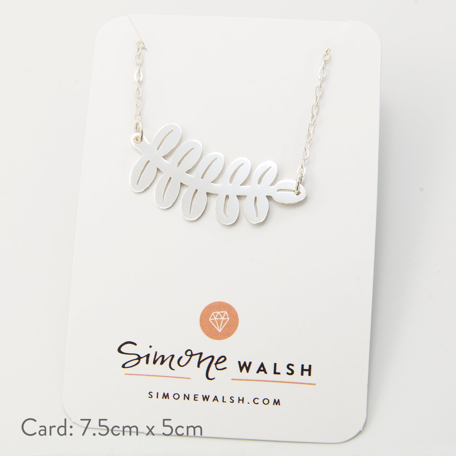 Silver Dollar Leaves Chain Necklace - Simone Walsh Jewellery Australia