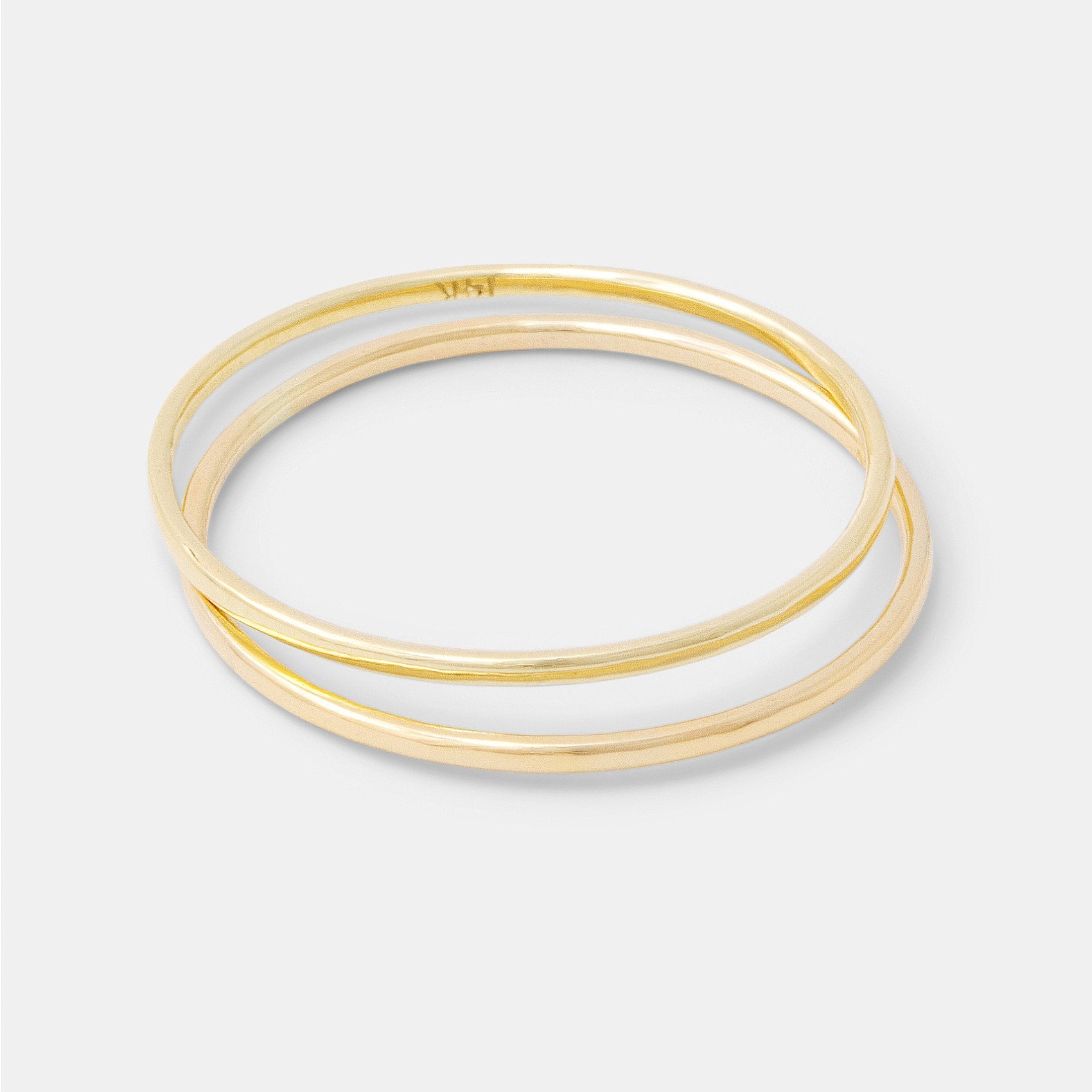 Solid gold stacking rings set - Simone Walsh Jewellery Australia