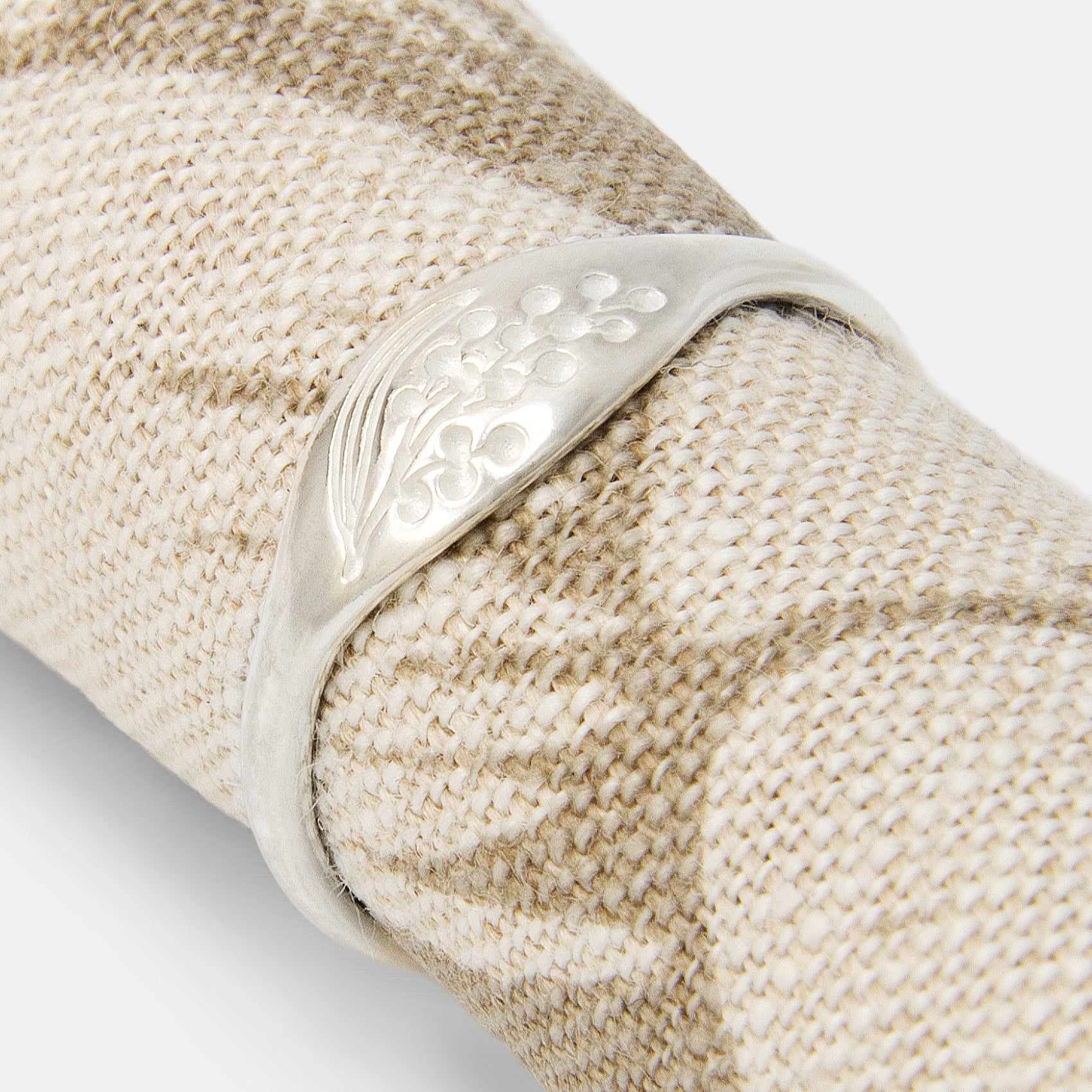 Wattle Silver Signet Ring - Simone Walsh Jewellery Australia